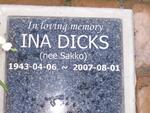 DICKS Ina nee SAKKO 1943-2007.JPG