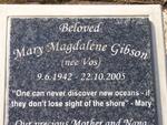 GIBSON Mary Magdalene nee VOS 1942-2005