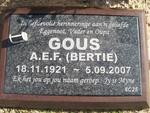 GOUS A.E.F. 1921-2007