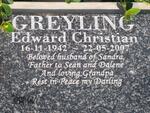 GREYLING Edward Christian 1942-2007