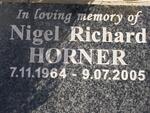 HORNER Nigel Richard 1964-2005