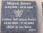 JAMES Megan 1998-2002 :: PAULSE Godfrey Neff Adams 1930-2003