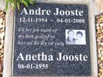 JOOSTE Andre 1954-2008 & Anetha 1955-