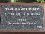 JOUBERT Frans Johannes 1926-2004