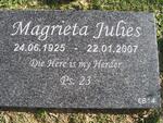 JULIES Magrieta 1925-2007