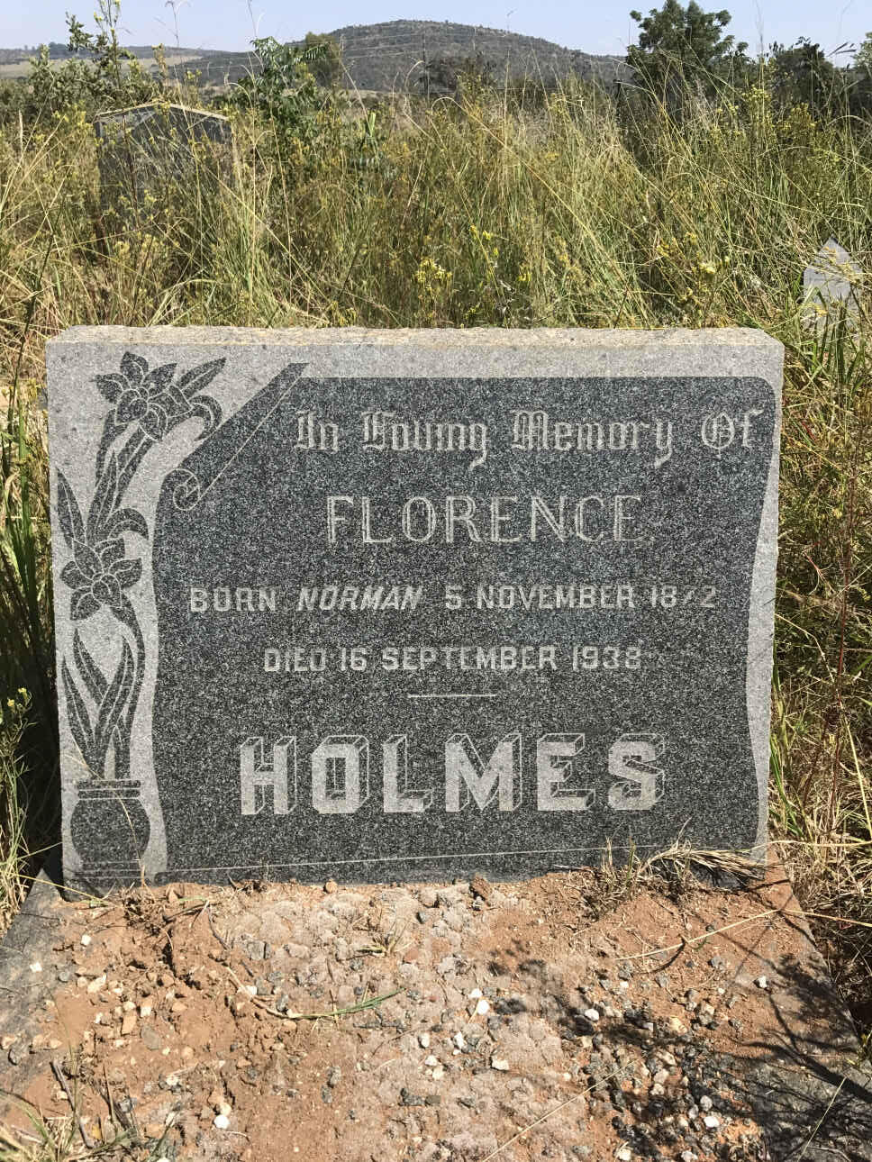 HOLMES Florence nee NORMAN 1872-1938