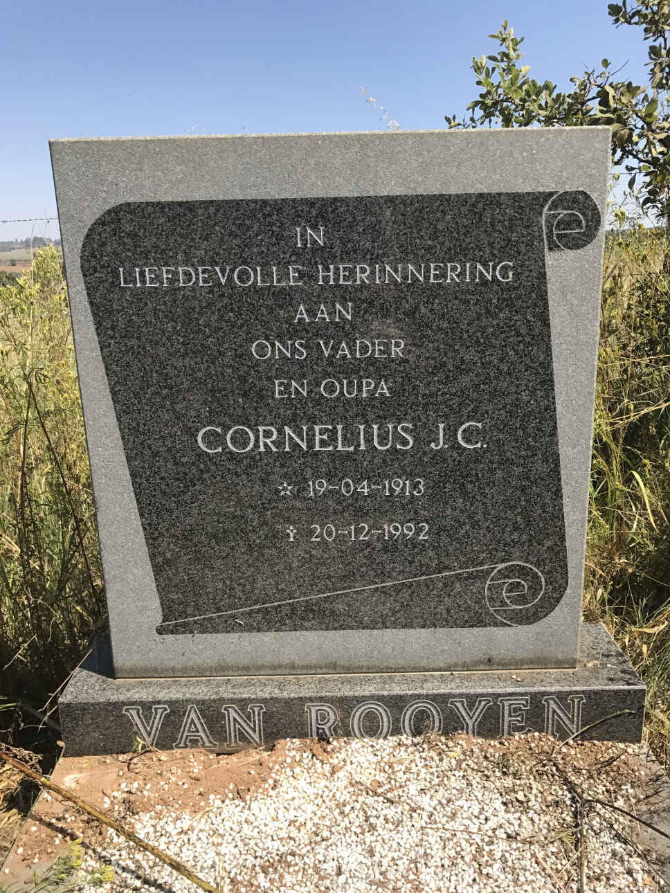 ROOYEN Cornelius J.C., van 1913-1992