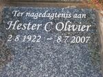 OLIVIER Hester C. 1922-2007