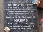 PLIETZ Gerdy 1945-2007 :: KREMS Maria Elfriede Louise 1922-2008