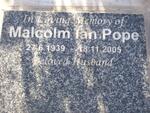 POPE Malcolm Ian 1939-2005