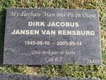 RENSBURG Dirk Jacobus, Jansen van 1945-2005