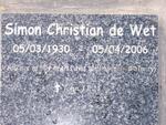 WET Simon Christian, de 1930-2006