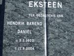 EKSTEEN Hendrik Barend Daniel 1923-2004