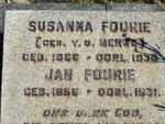 FOURIE Jan 1856-1931 & Susanna V.D. MERWE 18?6-1930