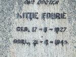 FOURIE Kittie 1927-1945