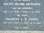 FOURIE Philippus C.B. 1871-1950 & Hester Helena Catharina VAN ASWEGEN 1874-1942