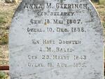 GEERINGH Anna M. nee DELAREY 1807-1898 :: BALES A.M. 1843-1895