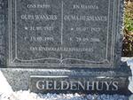 GELDENHUYS Oupa Wankies 1927-1995 & Ouma Hermanus 1927-2006