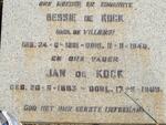 KOCK Jan, de 1883-1969 & Bessie DE VILLIERS 1891-1948