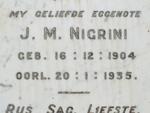 NIGRINI J.M. 1904-1935
