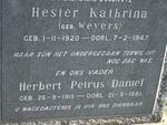 ? Herbert Petrus Daniel 1915-1981 & Hester Kathrina WEYERS 1920-1947