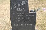 VESTWEBER Elsa 1902-1976