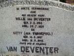 DEVENTER Willie, van 1884-1928 & Kitty SWANEPOEL 1887-1945