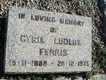 FERRIS Cyril Ludlow 1888-1975