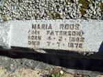 ROOS Maria nee PATERSON 1882-1978