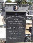 SWANEPOEL Aletta Sophia 1897-1978