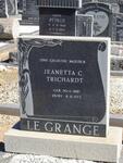 GRANGE Jeanetta C. Trichardt, le 1887-1972