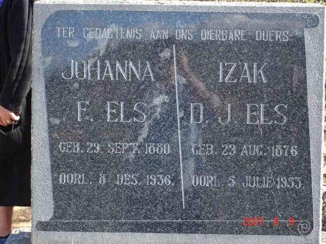 ELS Izak D.J. 1876-1953 & Johanna F. 1880-1936