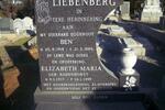 LIEBENBERG Ben 1918-1986 & Elizabeth Maria BADENHORST 1915-1999