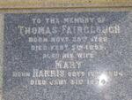 FAIRCLOUGH Thomas 1796-1859 & Mary 1804-1874