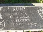 KUNZ Beatrice 1901-1941