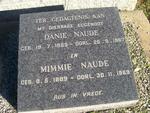 NAUDE Danie 1885-1967 & Mimmie 1889-1969