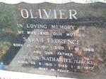 OLIVIER Gideon Nathaniel 1910-1977 & Sarah Florence 1911-1969