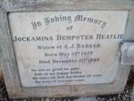 BARKER Jockamina Dempster nee HEATLIE 1827-1888