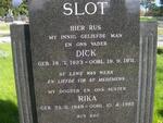 SLOT Dick 1923-1971 :: SLOT Rika 1948-1992
