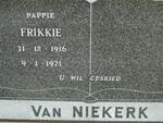 NIEKERK Frikkie, van 1916-1971?
