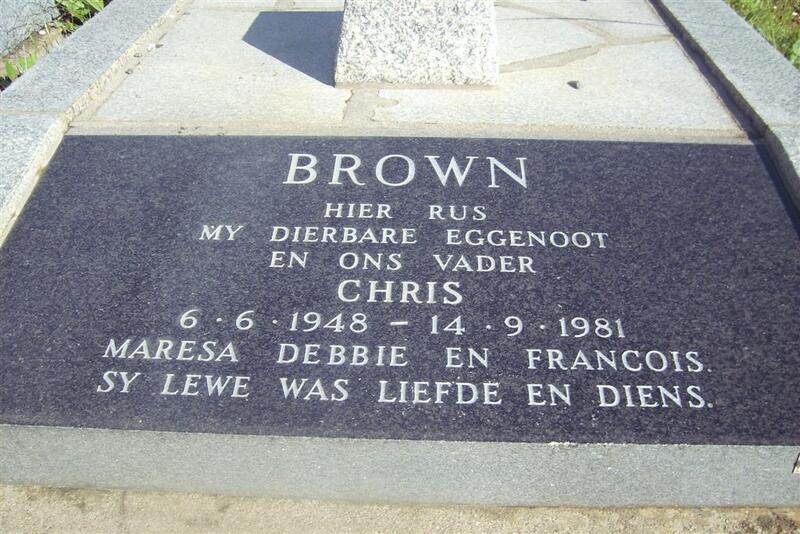 BROWN Chris 1948-1981
