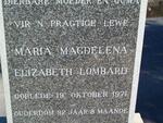 LOMBARD Maria Magdalena Elizabeth -1971