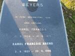 BEYERS Karel Francois Arend 1925-1998 :: BEYERS Karel Francois 1958-1977