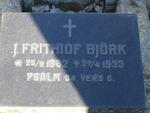 BJORK J. Frithiof 1882-1933
