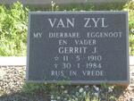 ZYL Gerrit J., van 1910-1984