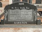 KARSTEN Andries S.J. 1891-1969 & Jacomina H. 1895-1986