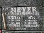 MEYER Dempers 1928-2004 & Dina 1931-2004