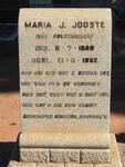 JOOSTE Maria J. nee HOLTZHAUZEN 1889-1952