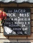 JAGER Nick, de 1932-2004 & Bets 1926-2003