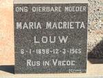 LOUW Maria Magrieta 1898-1965